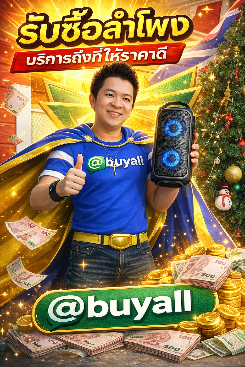 ภาพประชาสัมพันธ์บริการรับซื้อลำโพงของ รับซื้อกรุงเทพ.com พร้อม Line @buyall และเบอร์ติดต่อ 091-1206831