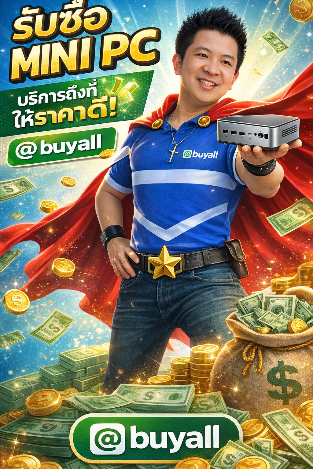 ภาพประชาสัมพันธ์บริการรับซื้อ mini pc ของ รับซื้อกรุงเทพ.com พร้อม Line @buyall และเบอร์ติดต่อ 091-1206831