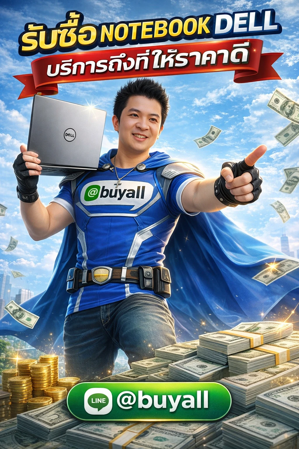 ภาพบริการรับซื้อ notebook dell โดย รับซื้อกรุงเทพ.com พร้อม Line @buyall และเบอร์ติดต่อ 091-1206831